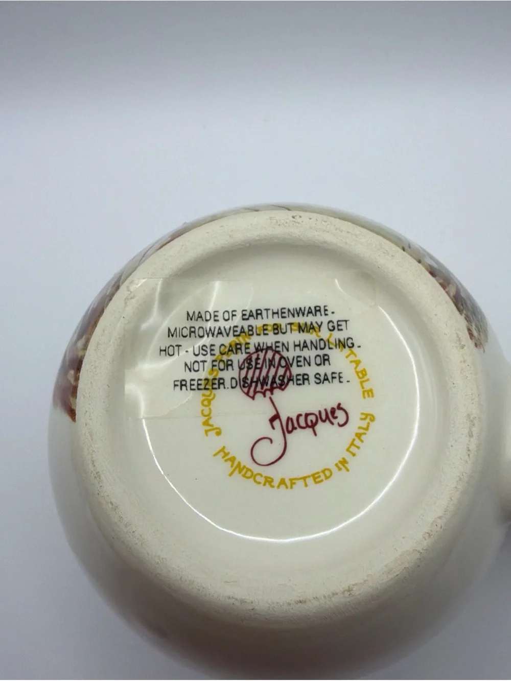 Jacques Pepin Sur La Table Rooster Mug Handcrafted Earthenware Italy